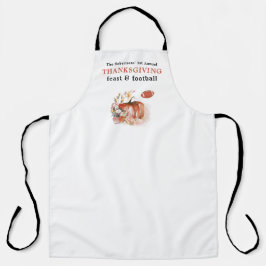 Feast en Football Thanksgiving Dinner Host Schort