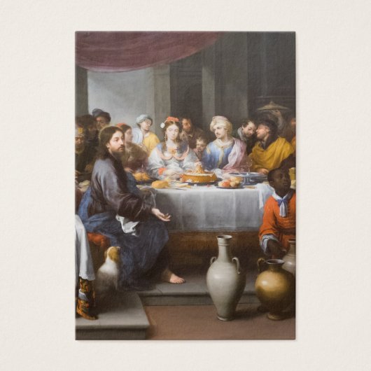 Feast in Cana Wedding Heilige Kaart (Voorkant)
