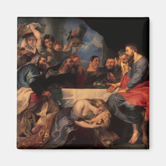 Feast in the house of Simon the Pharisee, c.1620 Magneet (Voorkant)