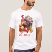 Feast Mode: Aan – Leuke Thanksgiving T-shirt (Voorkant)