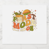 Feast Mode aan, Thanksgiving Kostuum Sparkling Wijnetiket (Enkel label)