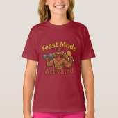 Feast Mode Activated – Funny Thanksgiving Turkey  T-shirt (Voorkant)
