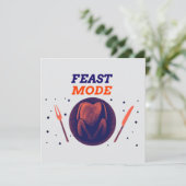 Feast Mode Activated – Grappige Thanksgiving Kaart (Staand voorkant)
