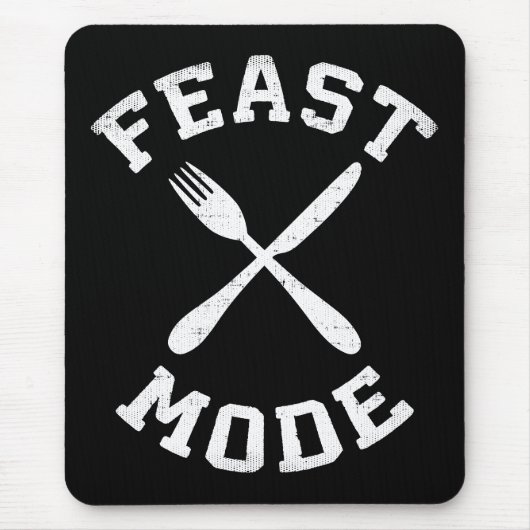 Feast Mode - Bulking - Eten, Honger - Grappige Nie Muismat (Voorkant)