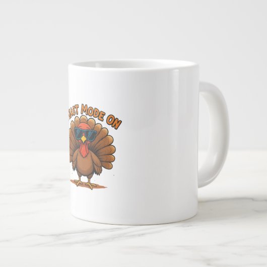 Feast Mode On Coffee Mug Grote Koffiekop (Voorkant rechts)