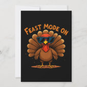Feast Mode On Thanksgiving Card Feestdagenkaart (Voorkant)
