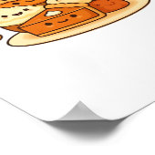 Feast Mode – Schattige Autumn Comfort Food Bord Bo Poster (Hoek)