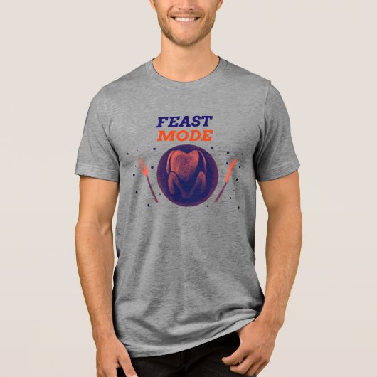 Feast Mode – Thanksgiving Dinner Shirt (Voorkant)