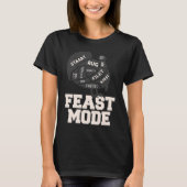 Feast Mode Turkey Thanksgiving T-shirt (Voorkant)