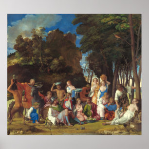 Feast of Gods - Giovanni Bellini Fine Art Poster