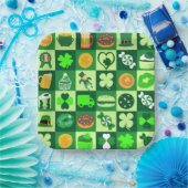 feast of saint patrick pattern  paper Bowls Papieren Bordje (Feest)