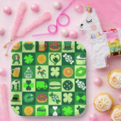 feast of saint patrick pattern paper Bowls Papieren Bordje (Feest)