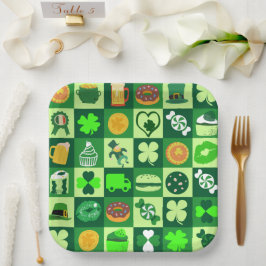 feast of saint patrick pattern paper Bowls Papieren Bordje