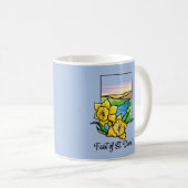 Feast of St. David Daffodils Koffiemok (Voorkant rechts)