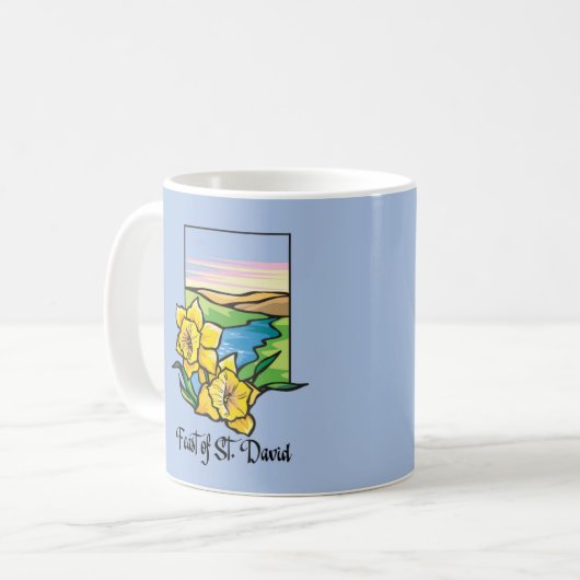 Feast of St. David Daffodils Koffiemok (Voorkant links)