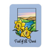 Feast of St. David Daffodils Magneet (Verticaal)