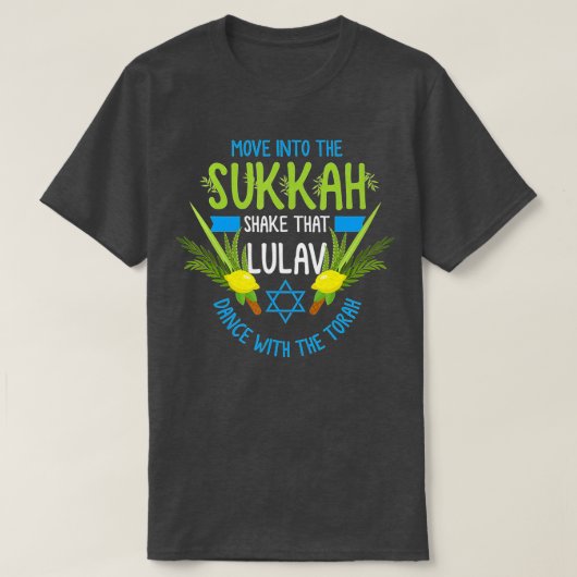 Feast of Tabernacles with Lulav and Etrog or Sukko T-shirt (Design voorkant)