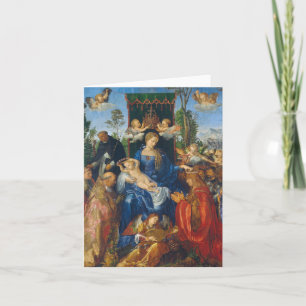 Feast of the Rosary - Albrecht Dürer, 1506 Notitiekaartje