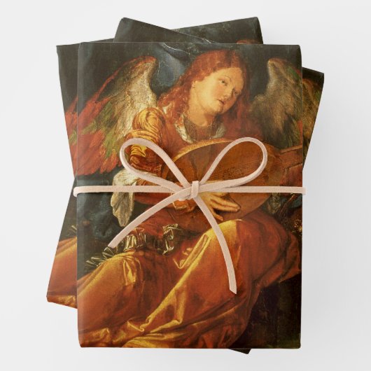 Feast of the Rose Garlands Angel by Albrecht Durer Inpakpapier Vel (In situ)