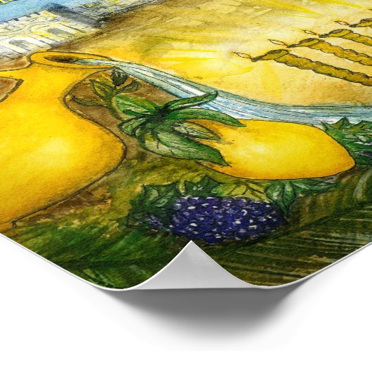 Feast van de Inspirerend kunst van de schildpadden Poster (Hoek)