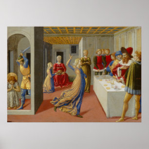 Feast van Herod - Benozzo Gozzoli Fine Art Poster