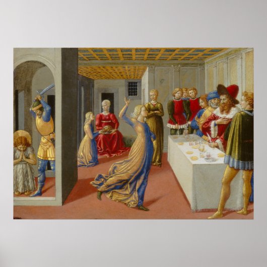 Feast van Herod - Benozzo Gozzoli Fine Art Poster (Voorkant)