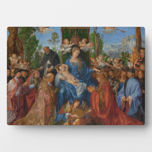 Feast van het Roos Garlands, 1506 (olie op hout) Fotoplaat