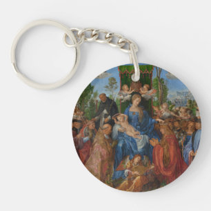 Feast van het Roos Garlands, 1506 (olie op hout) Sleutelhanger