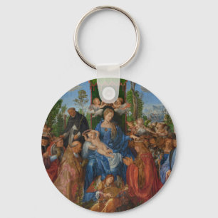 Feast van het Roos Garlands, 1506 (olie op hout) Sleutelhanger