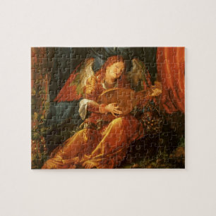 Feast van het Roos Garlands Angel door Albrecht Du Legpuzzel