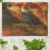 Feast van het Roos Garlands Angel door Albrecht Du Theedoek (Gevouwen)