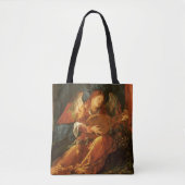 Feast van het Roos Garlands Angel door Albrecht Du Tote Bag (Voorkant)
