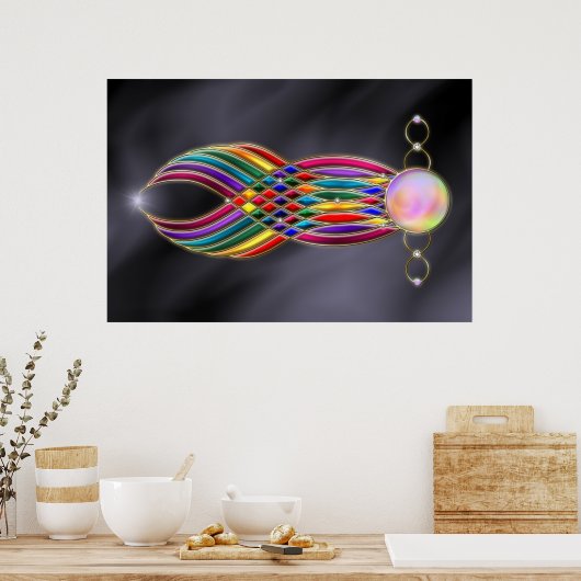 Feast van joodse afdrukken poster (Keuken)