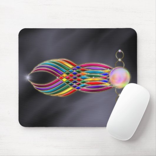 Feast van juwelen Mousepad Muismat (Met muis)