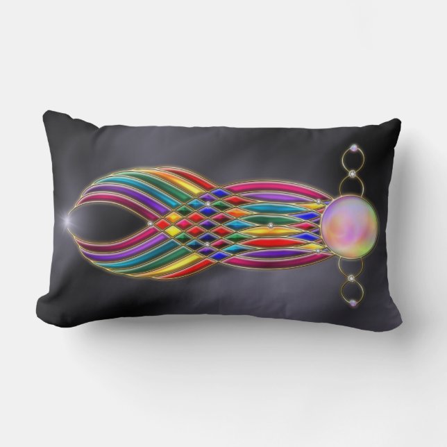 Feast van juwelen Pillow Kussen (Voorkant)