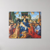Feast van Roos Garlands Canvas Afdruk (Voorkant)