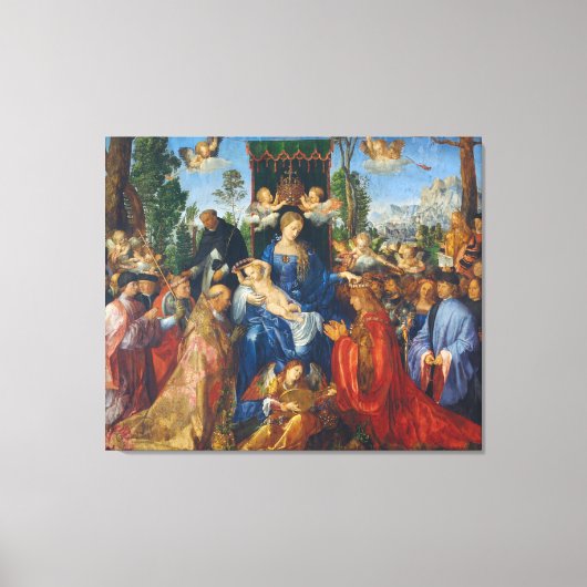 Feast van Roos Garlands Canvas Afdruk (Voorkant)