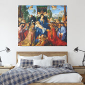 Feast van Roos Garlands Canvas Afdruk (Insitu (Slaapkamer))