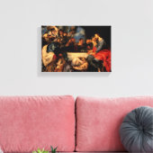 Feast van Simon & Mary Magdalene op Jezus voeten Canvas Afdruk (Insitu (Woonkamer))