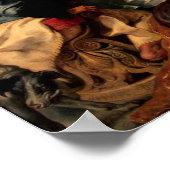 Feast van Simon & Mary Magdalene op Jezus voeten Poster (Hoek)