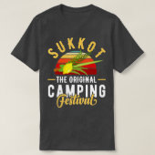 Feast van tabletten met Lulav en Etrog of Sukko T-shirt (Design voorkant)