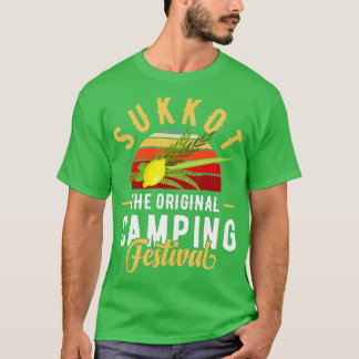 Feast van tabletten met Lulav en Etrog of Sukko T-shirt