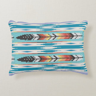 Feather Bead Design Pillow Accent Kussen