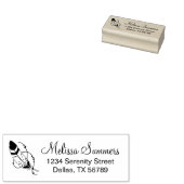 Feather Beads Tribal Boho Amulet Adres Rubberstempel (Gestempeld)