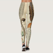 Feather Bird Wildlife Antiek veren Leggings (Achterkant)