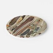 Feather Bird Wildlife Antiek veren Papieren Bordje (Gekanteld)
