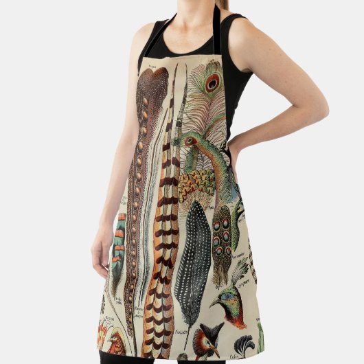 Feather Bird Wildlife Antiek veren Schort (Insitu)