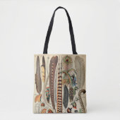 Feather Bird Wildlife Antiek veren Tote Bag (Voorkant)