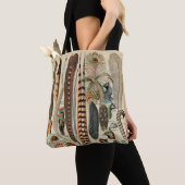 Feather Bird Wildlife Antiek veren Tote Bag (Dichtbij)