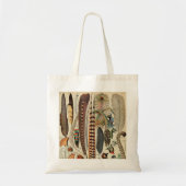 Feather Bird Wildlife Antiek veren Tote Bag (Voorkant)